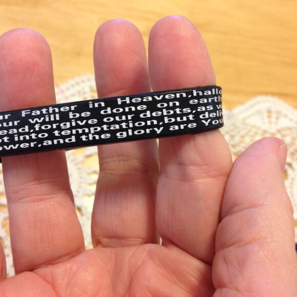 The Lord's Prayer and The Serenity Prayer, Silicone Bracelets - Picture 4 of 4